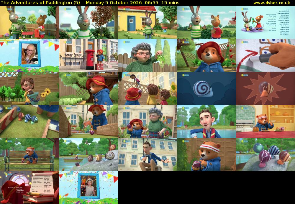 The Adventures of Paddington (5) Monday 5 October 2026 06:55 - 07:10