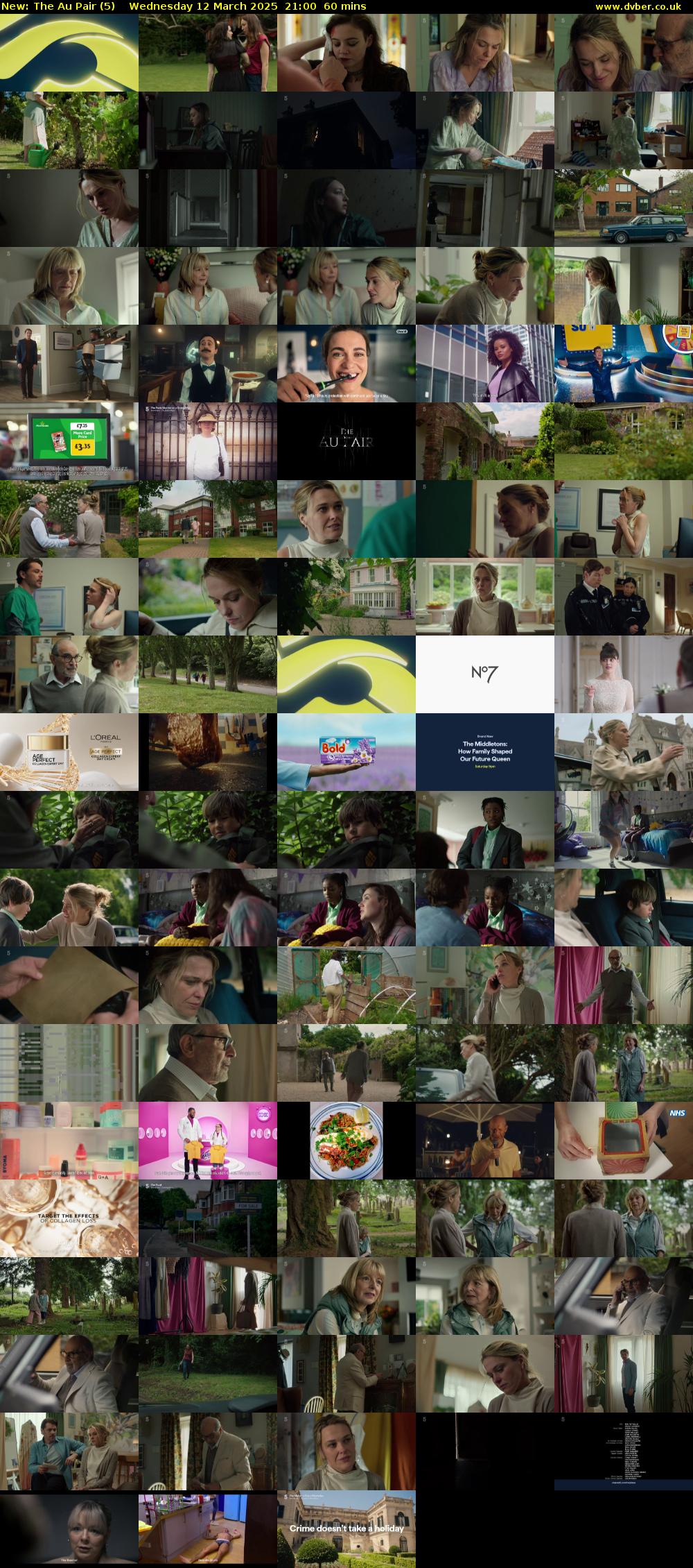 The Au Pair (5) Wednesday 12 March 2025 21:00 - 22:00