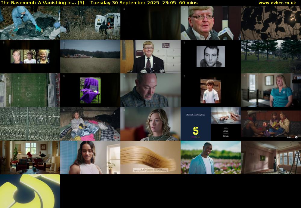 The Basement: A Vanishing in... (5) Tuesday 30 September 2025 23:05 - 00:05