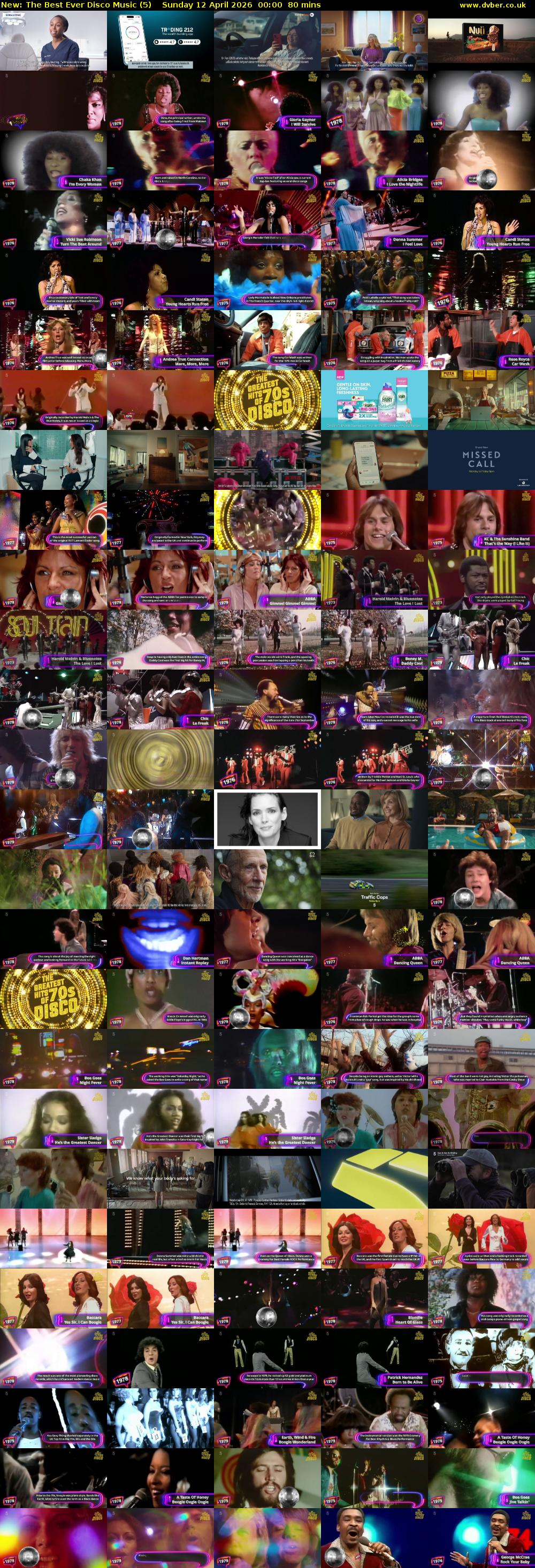 The Best Ever Disco Music (5) Sunday 12 April 2026 00:00 - 01:20