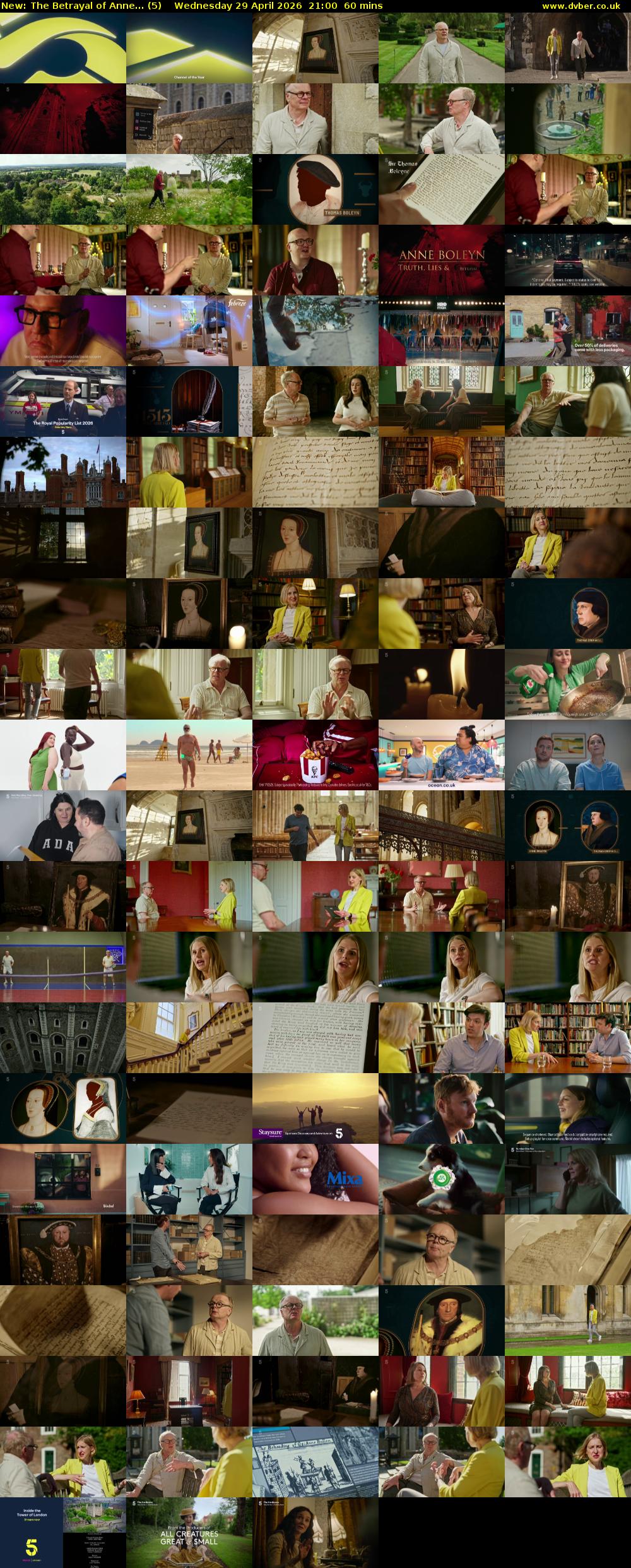 The Betrayal of Anne... (5) Wednesday 29 April 2026 21:00 - 22:00