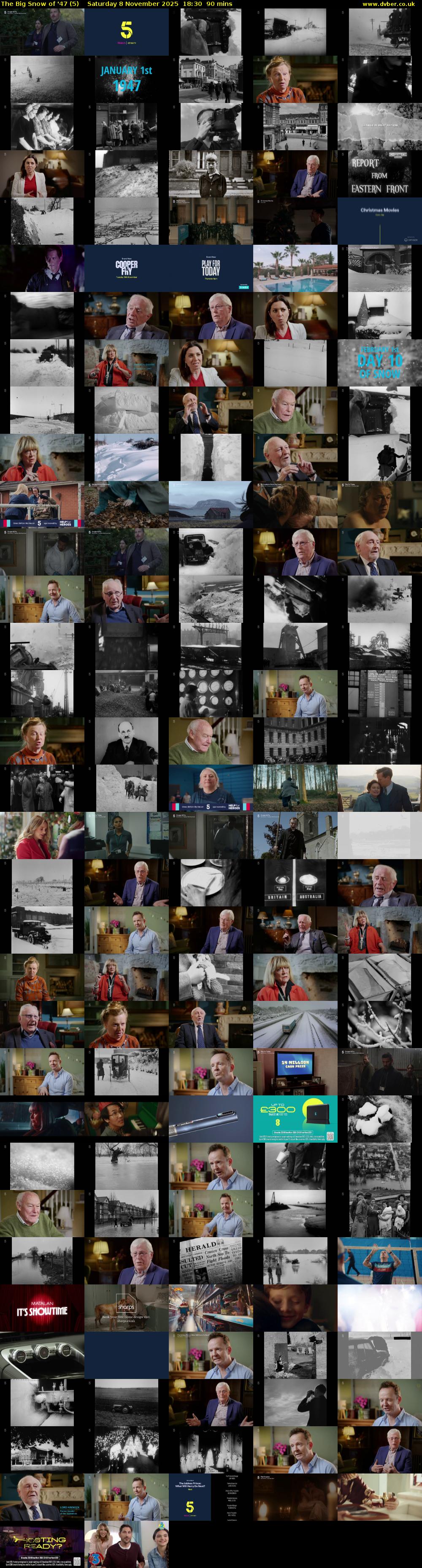 The Big Snow of '47 (5) Saturday 8 November 2025 18:30 - 20:00