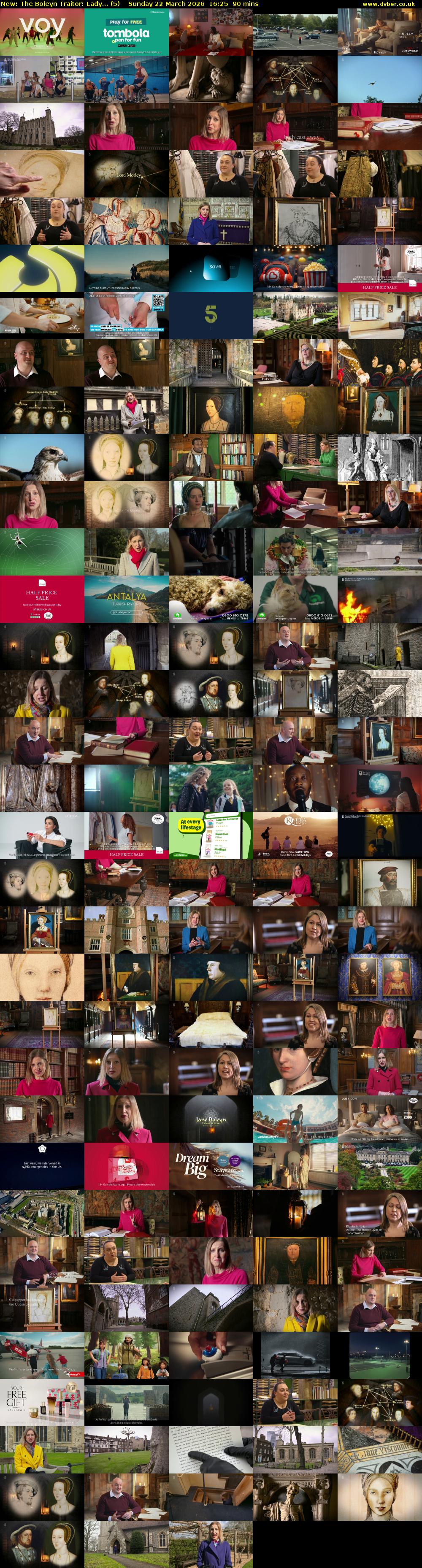 The Boleyn Traitor: Lady... (5) Sunday 22 March 2026 16:25 - 17:55