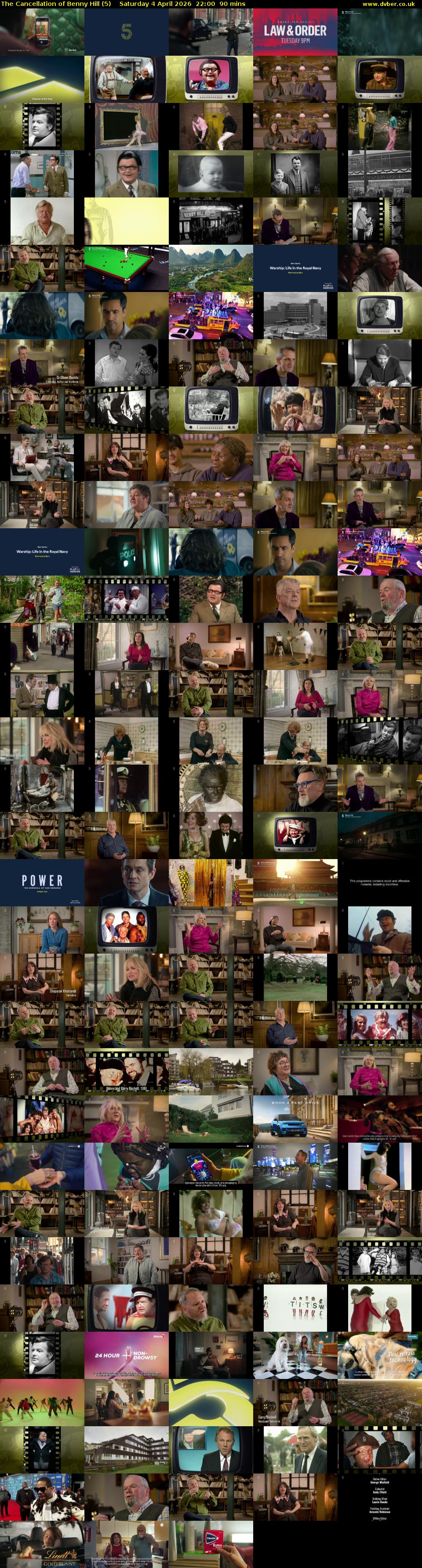 The Cancellation of Benny Hill (5) Saturday 4 April 2026 22:00 - 23:30