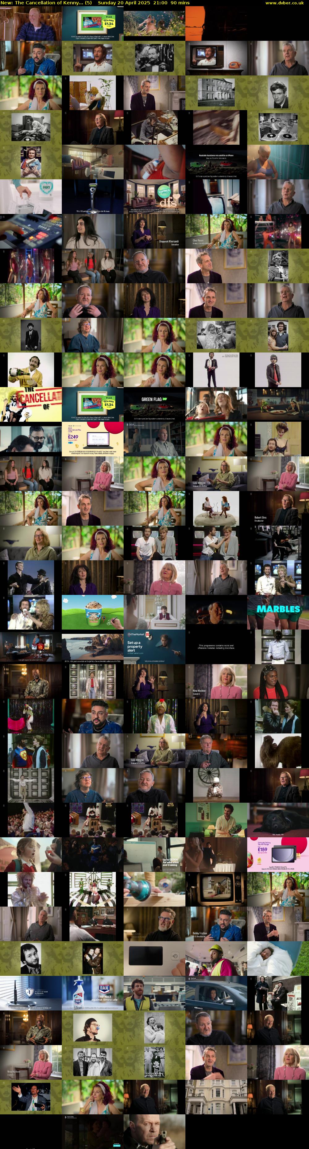 The Cancellation of Kenny... (5) Sunday 20 April 2025 21:00 - 22:30