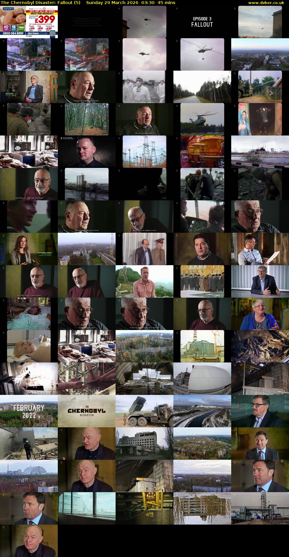 The Chernobyl Disaster: Fallout (5) Sunday 29 March 2026 03:30 - 04:15