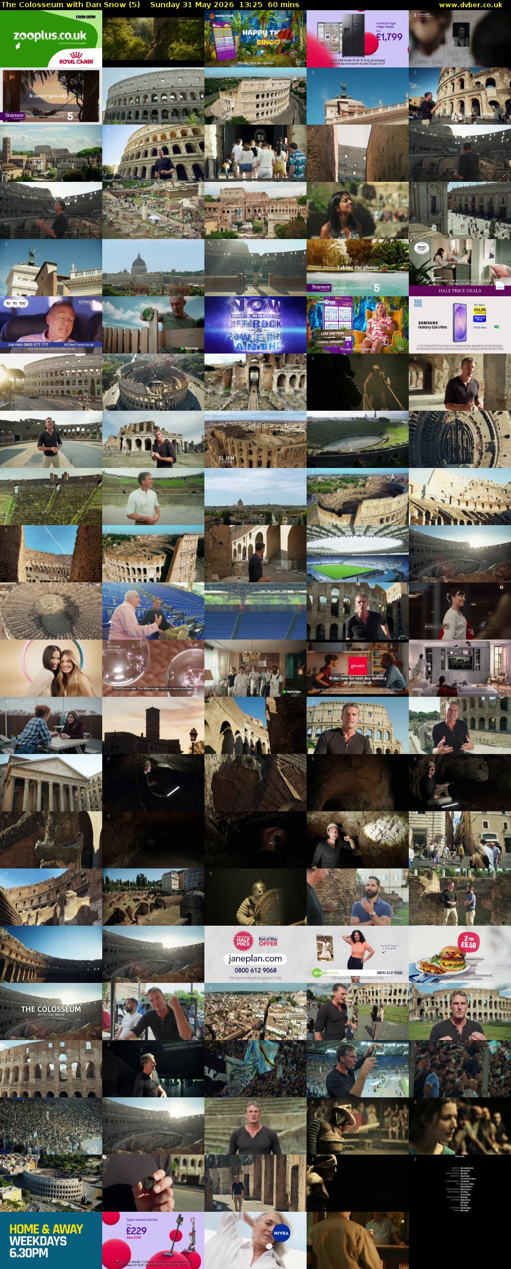 The Colosseum with Dan Snow (5) Sunday 31 May 2026 13:25 - 14:25