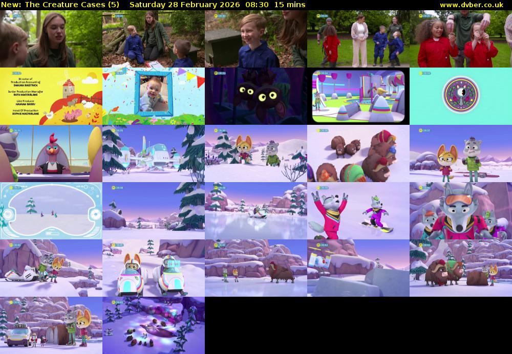 The Creature Cases (5) Saturday 28 February 2026 08:30 - 08:45