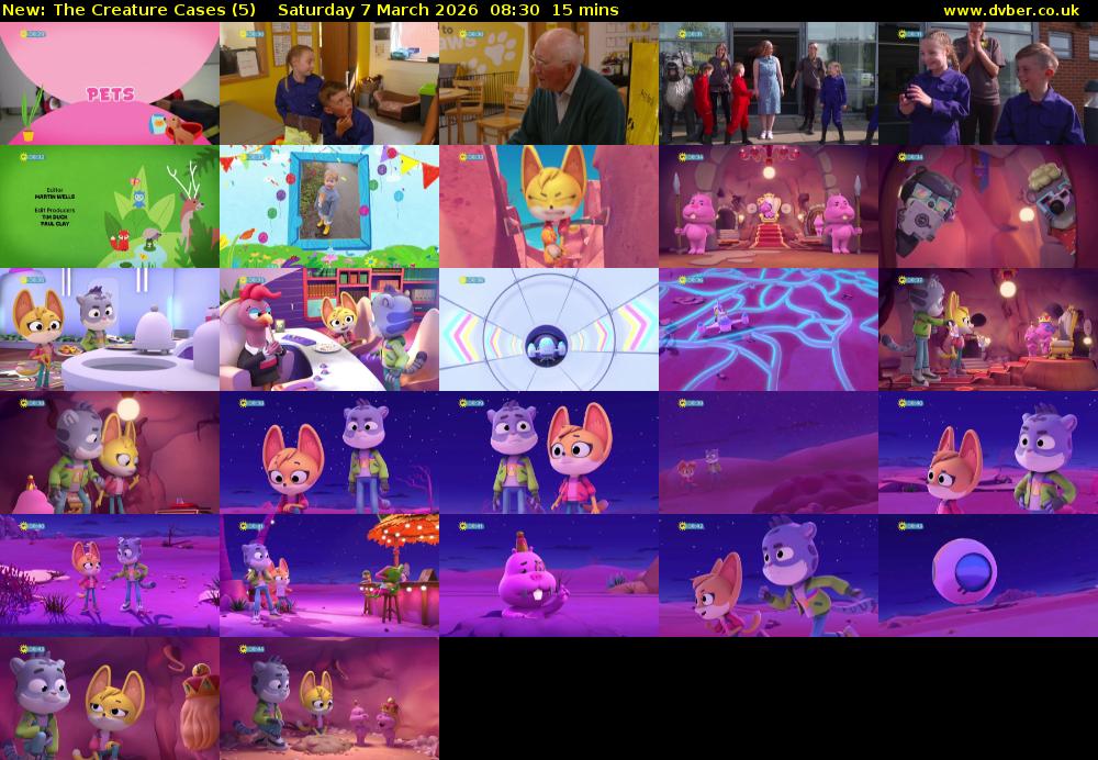 The Creature Cases (5) Saturday 7 March 2026 08:30 - 08:45