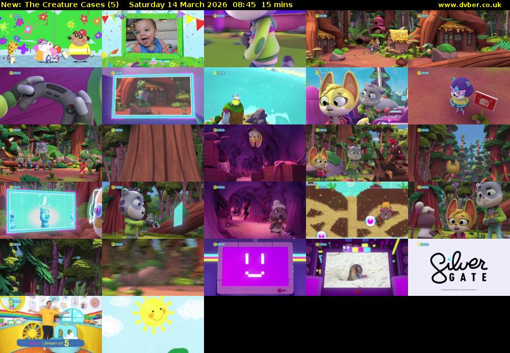 The Creature Cases (5) Saturday 14 March 2026 08:45 - 09:00