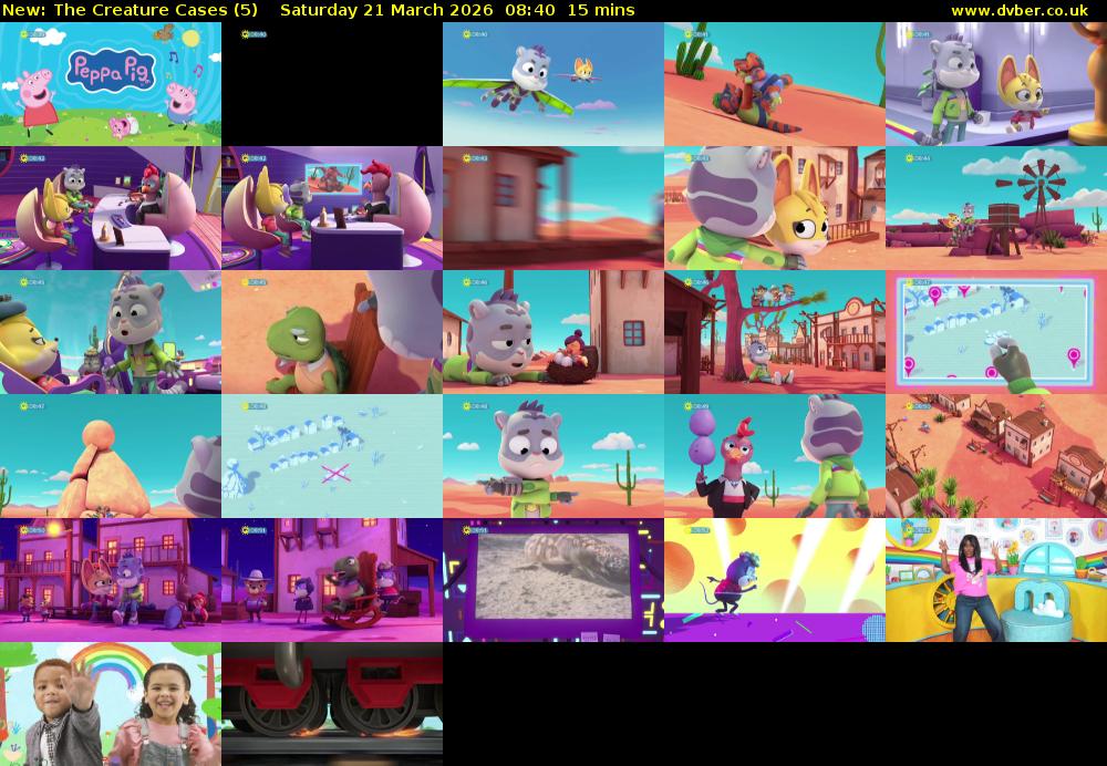 The Creature Cases (5) Saturday 21 March 2026 08:40 - 08:55