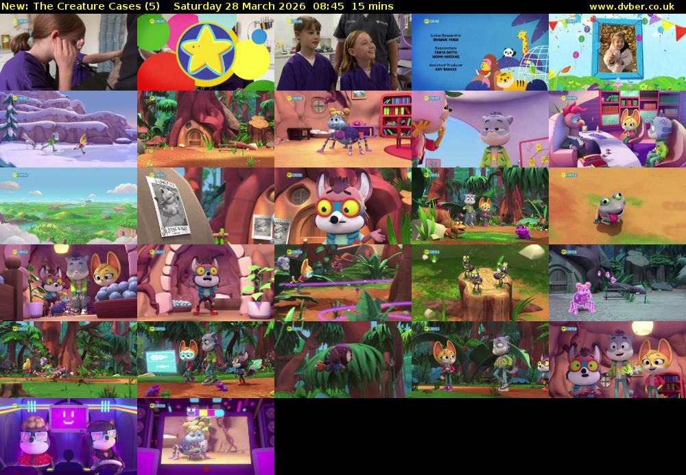 The Creature Cases (5) Saturday 28 March 2026 08:45 - 09:00