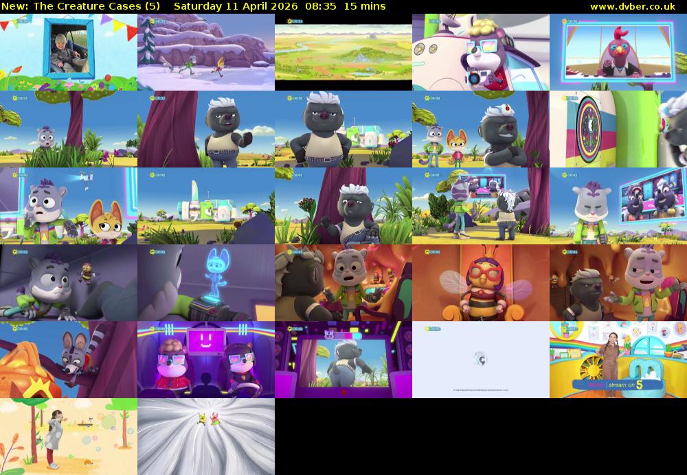 The Creature Cases (5) Saturday 11 April 2026 08:35 - 08:50