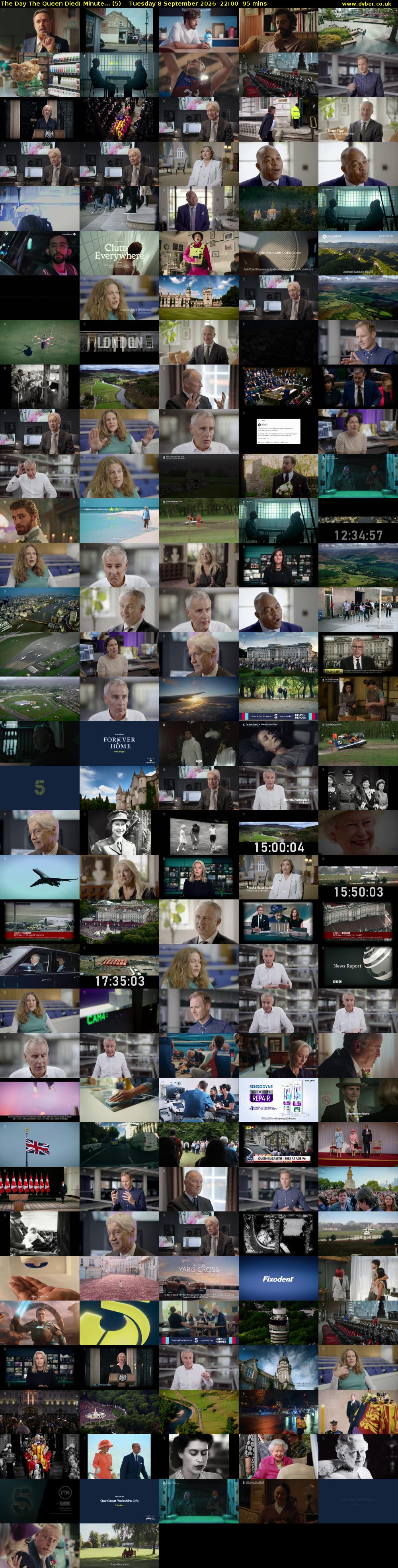 The Day The Queen Died: Minute... (5) Tuesday 8 September 2026 22:00 - 23:35
