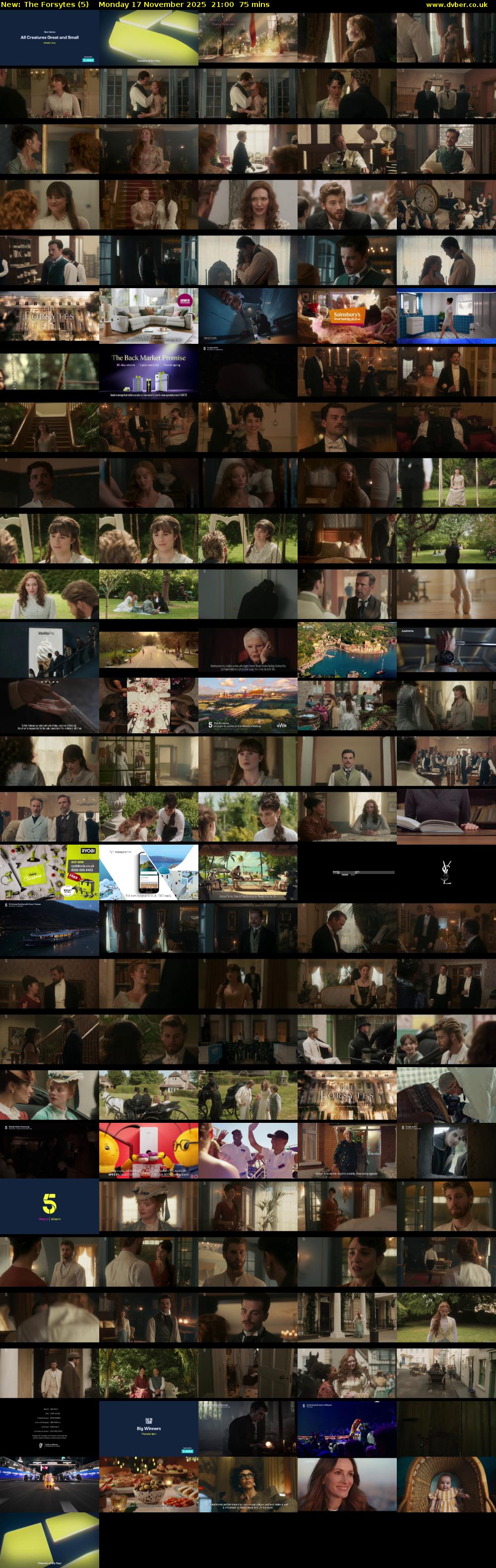 The Forsytes (5) Monday 17 November 2025 21:00 - 22:15