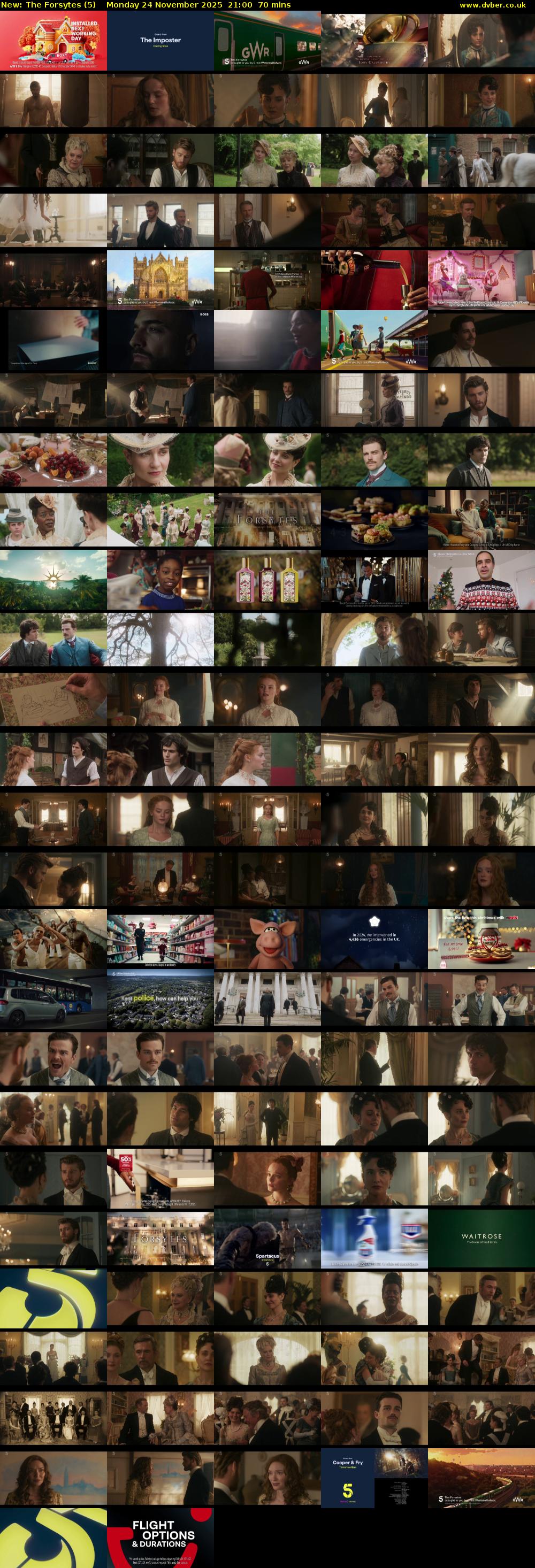 The Forsytes (5) Monday 24 November 2025 21:00 - 22:10