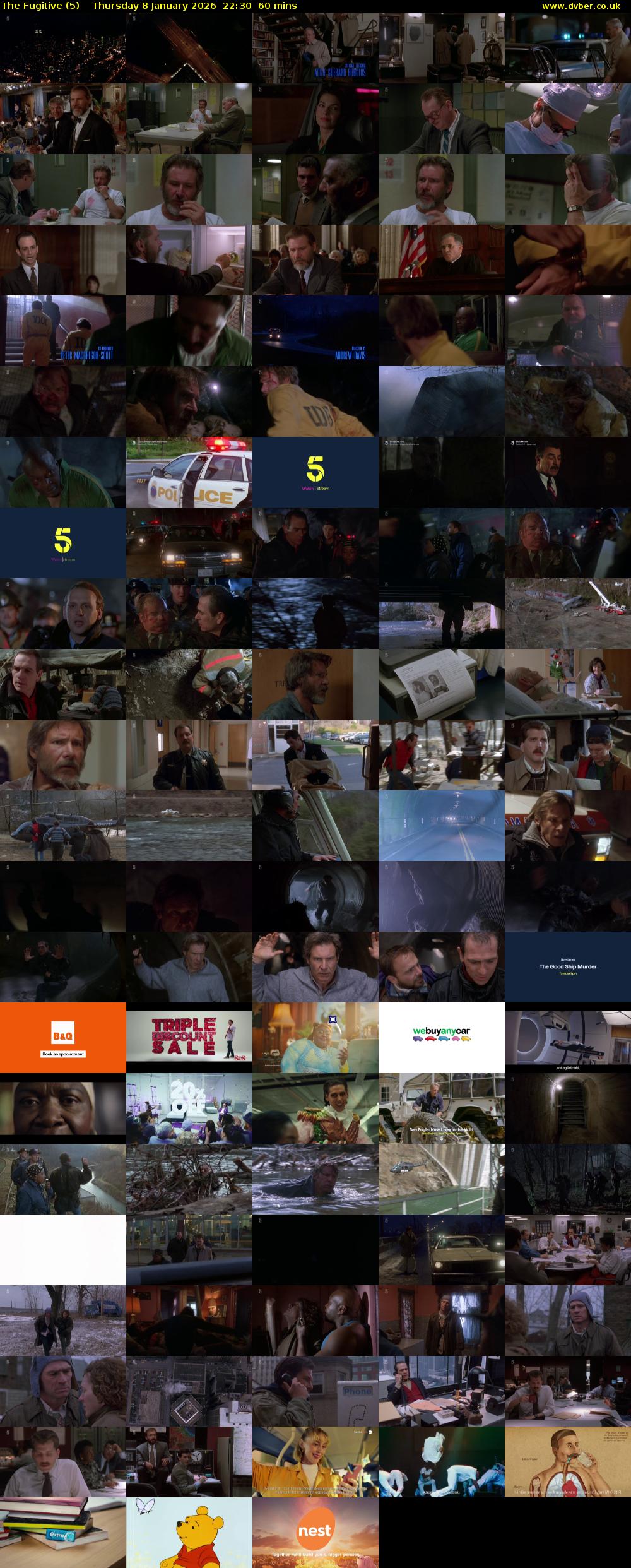 The Fugitive (5) Thursday 8 January 2026 22:30 - 23:30