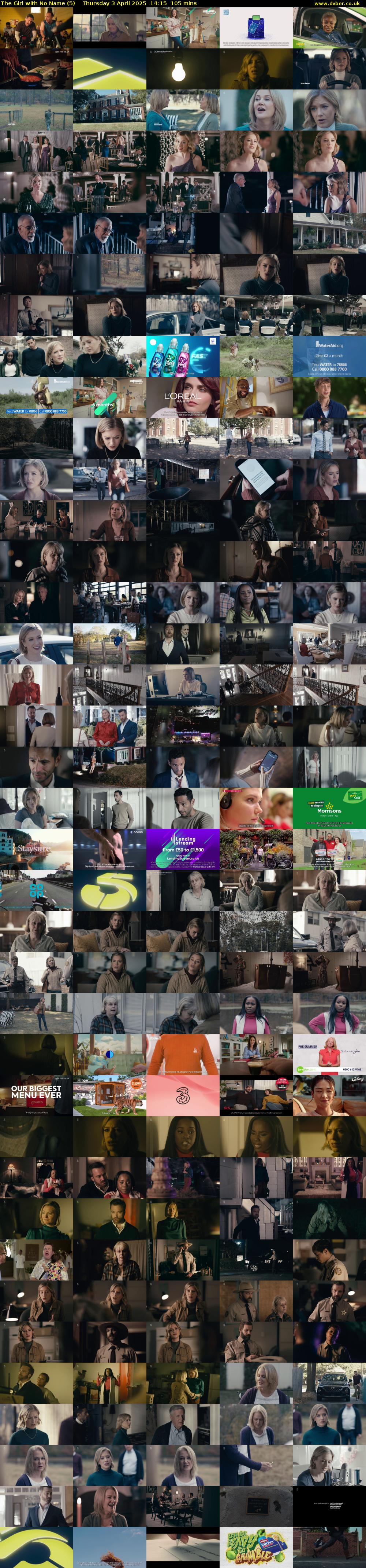 The Girl with No Name (5) Thursday 3 April 2025 14:15 - 16:00