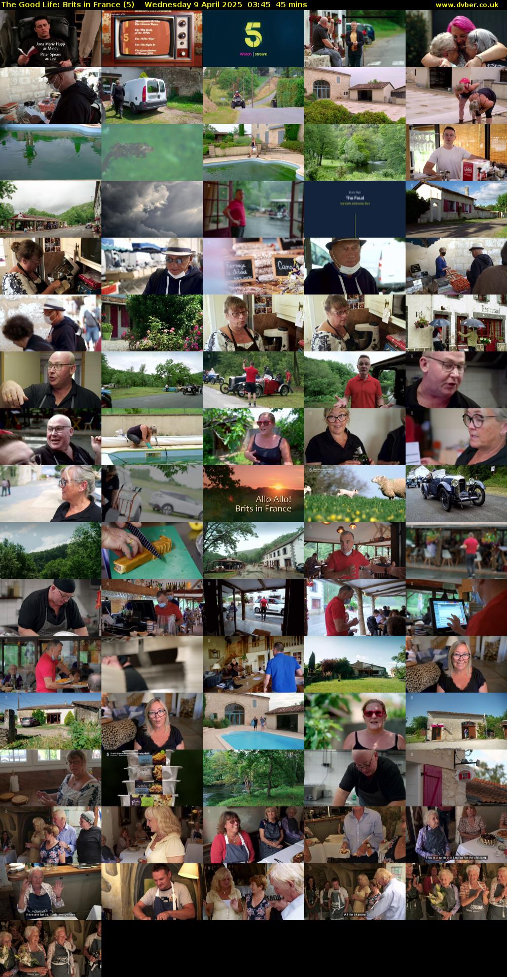 The Good Life: Brits in France (5) Wednesday 9 April 2025 03:45 - 04:30