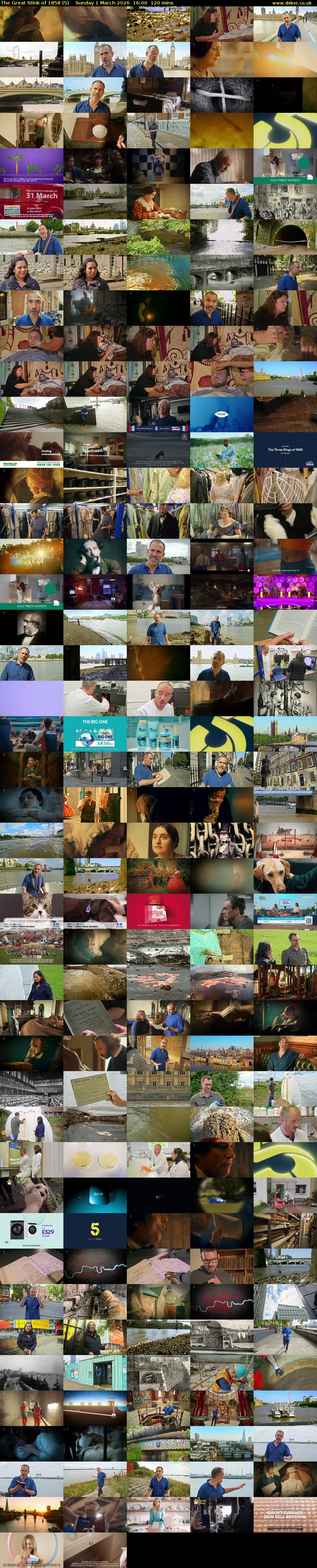 The Great Stink of 1858 (5) Sunday 1 March 2026 16:00 - 18:00