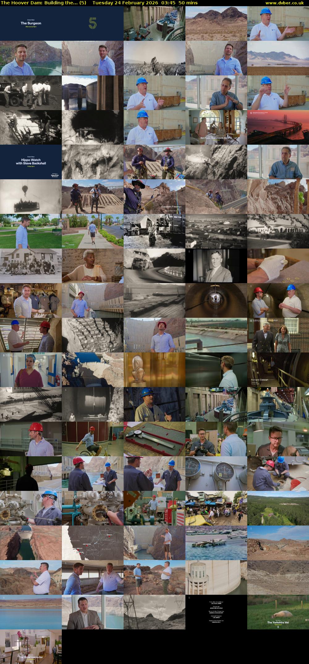 The Hoover Dam: Building the... (5) Tuesday 24 February 2026 03:45 - 04:35