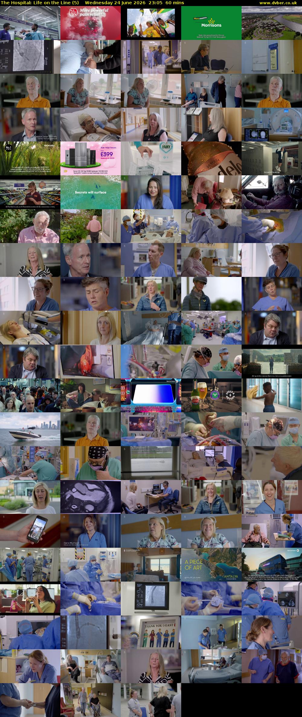 The Hospital: Life on the Line (5) Wednesday 24 June 2026 23:05 - 00:05