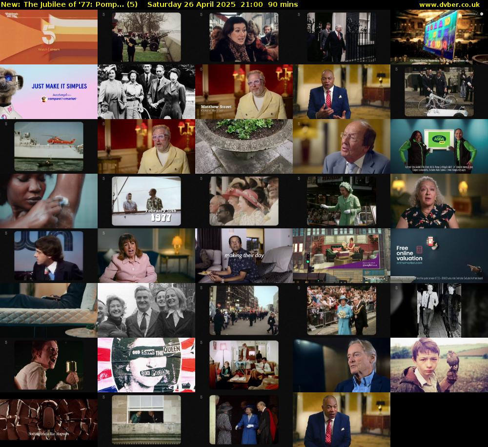 The Jubilee of '77: Pomp... (5) Saturday 26 April 2025 21:00 - 22:30