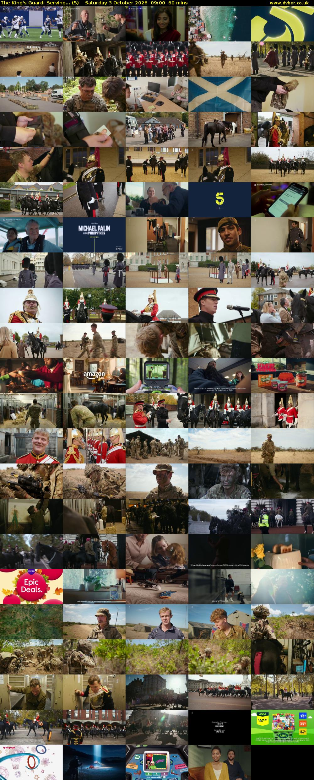 The King's Guard: Serving... (5) Saturday 3 October 2026 09:00 - 10:00