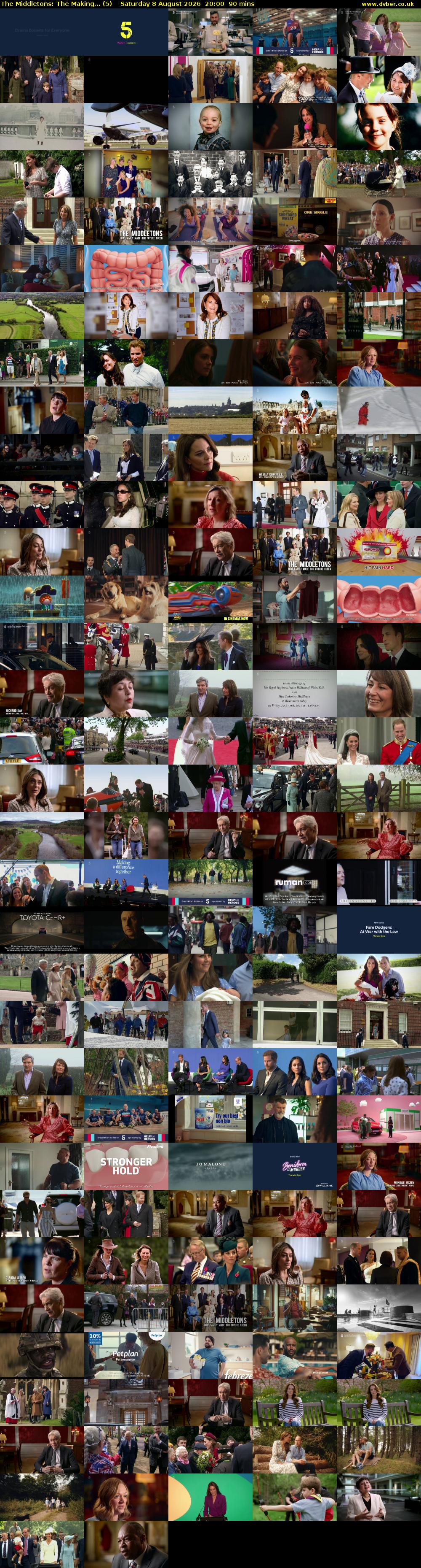 The Middletons: The Making... (5) Saturday 8 August 2026 20:00 - 21:30