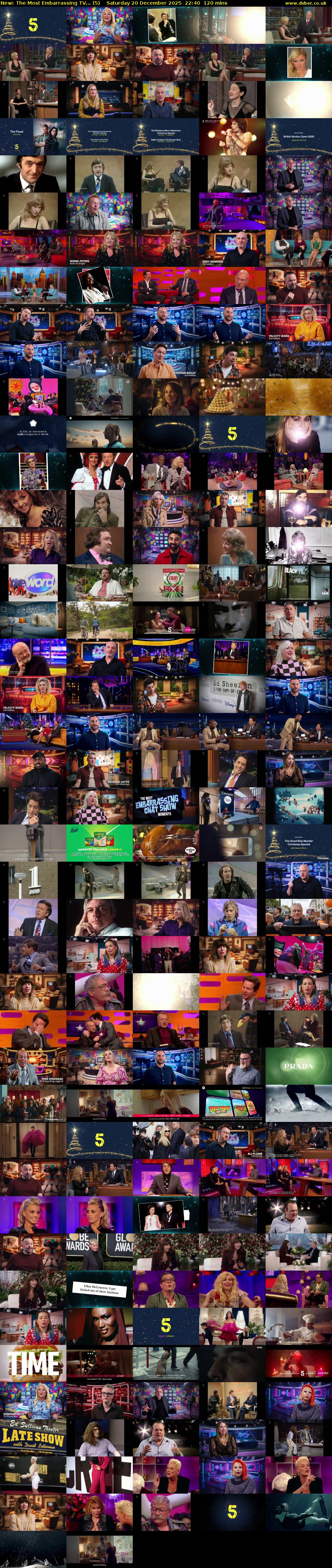 The Most Embarrassing TV... (5) Saturday 20 December 2025 22:40 - 00:40
