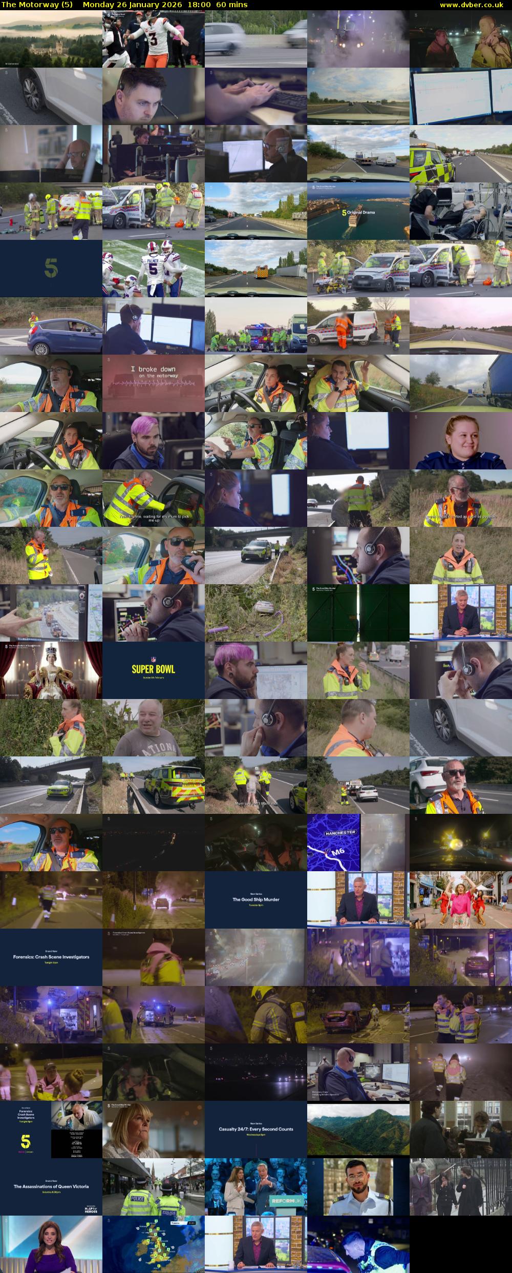 The Motorway (5) Monday 26 January 2026 18:00 - 19:00