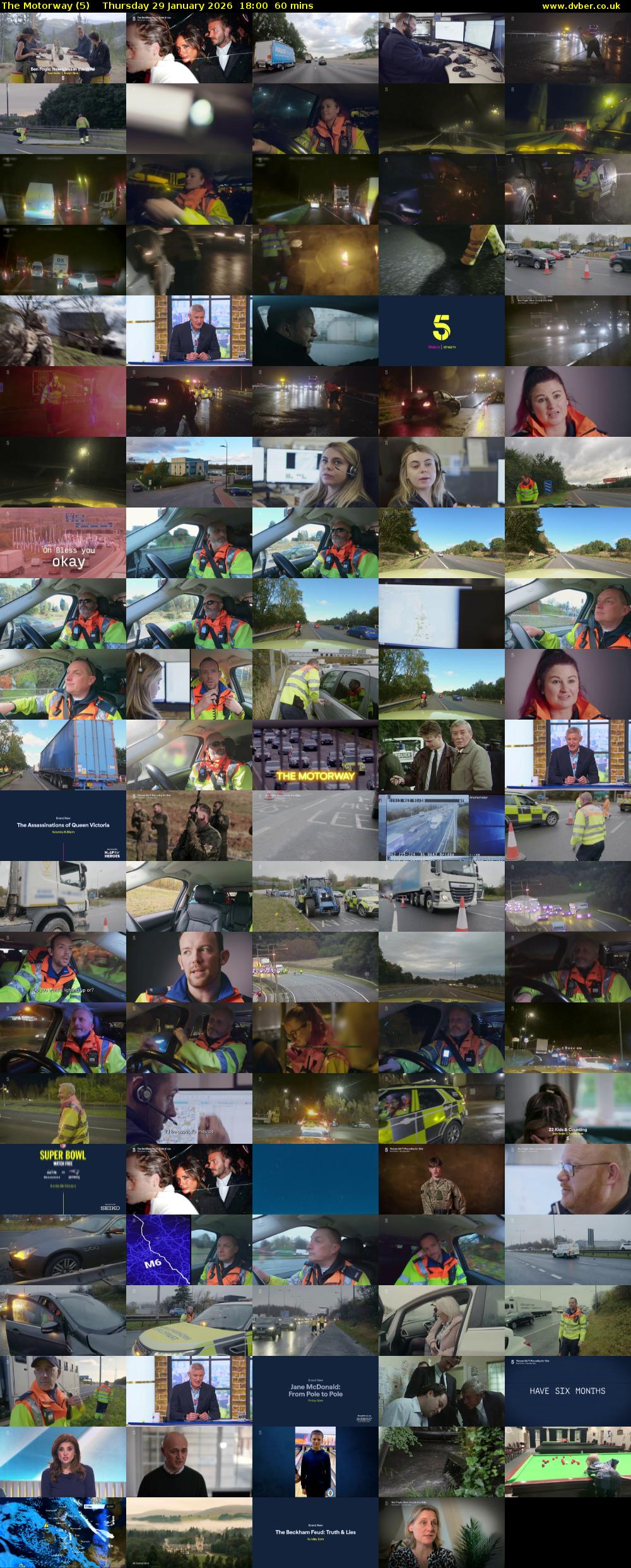 The Motorway (5) Thursday 29 January 2026 18:00 - 19:00