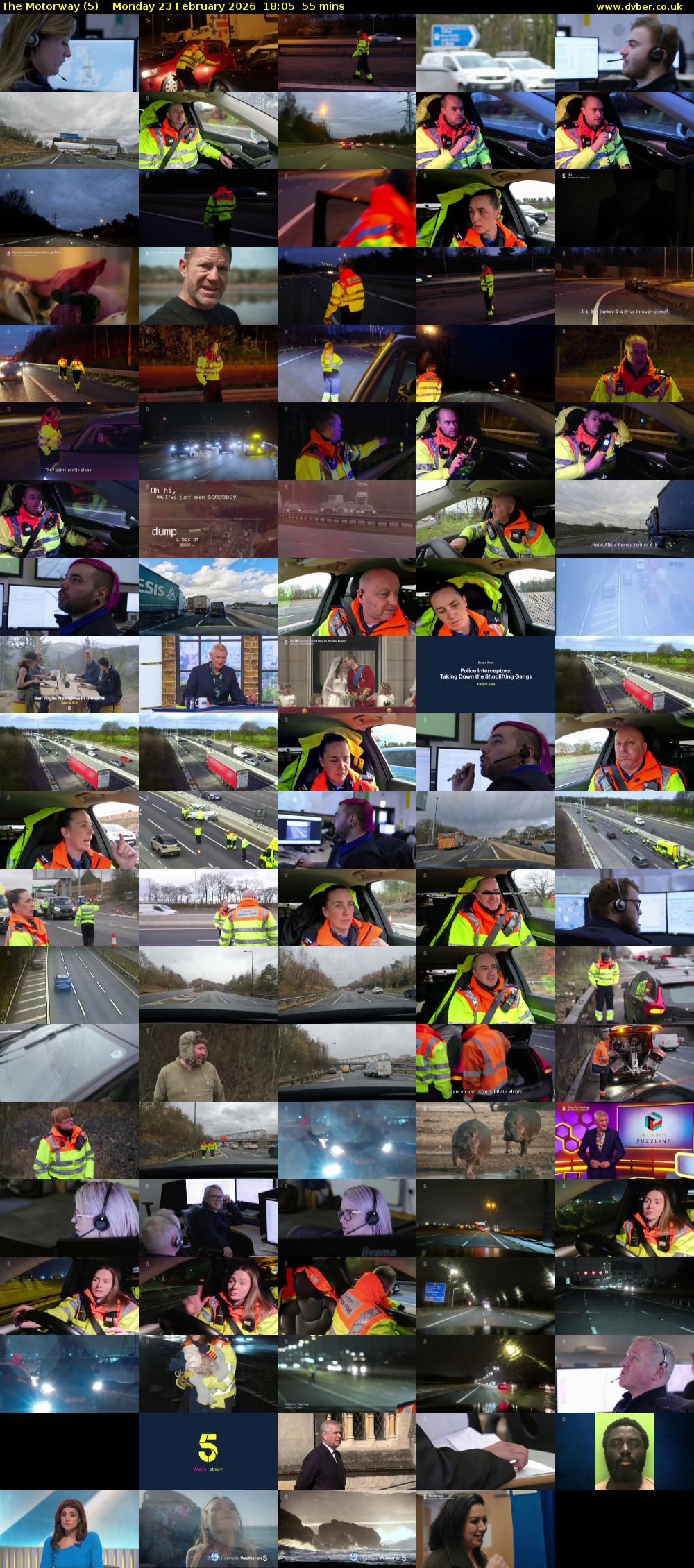 The Motorway (5) Monday 23 February 2026 18:05 - 19:00