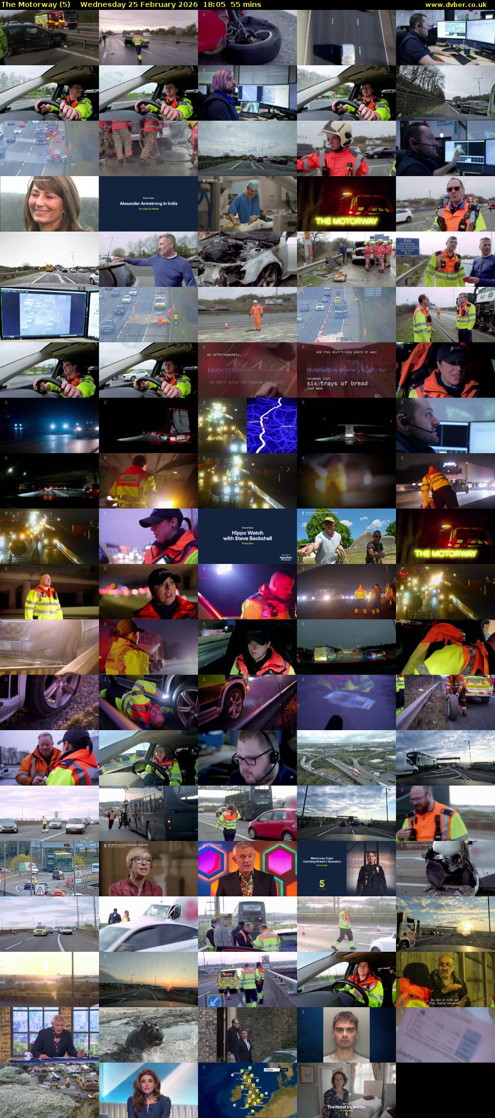 The Motorway (5) Wednesday 25 February 2026 18:05 - 19:00