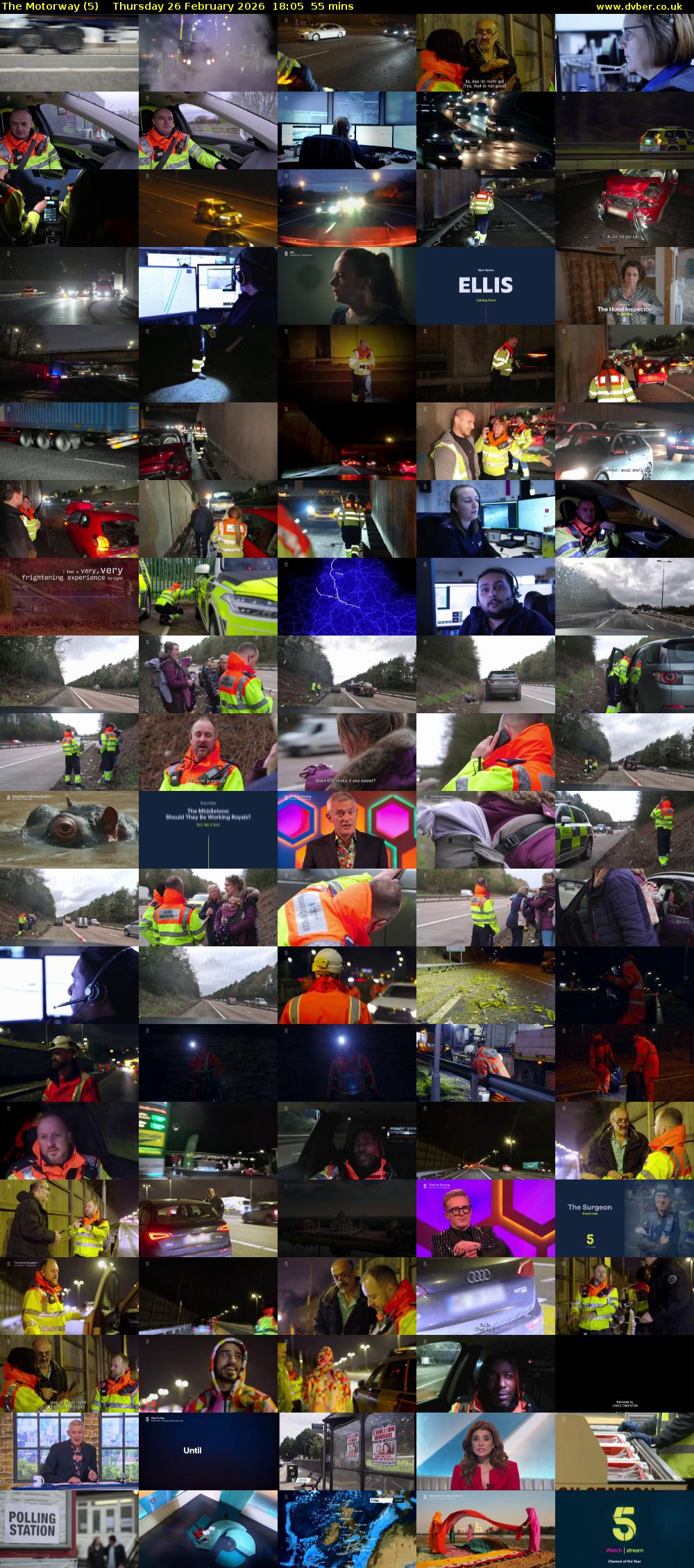 The Motorway (5) Thursday 26 February 2026 18:05 - 19:00