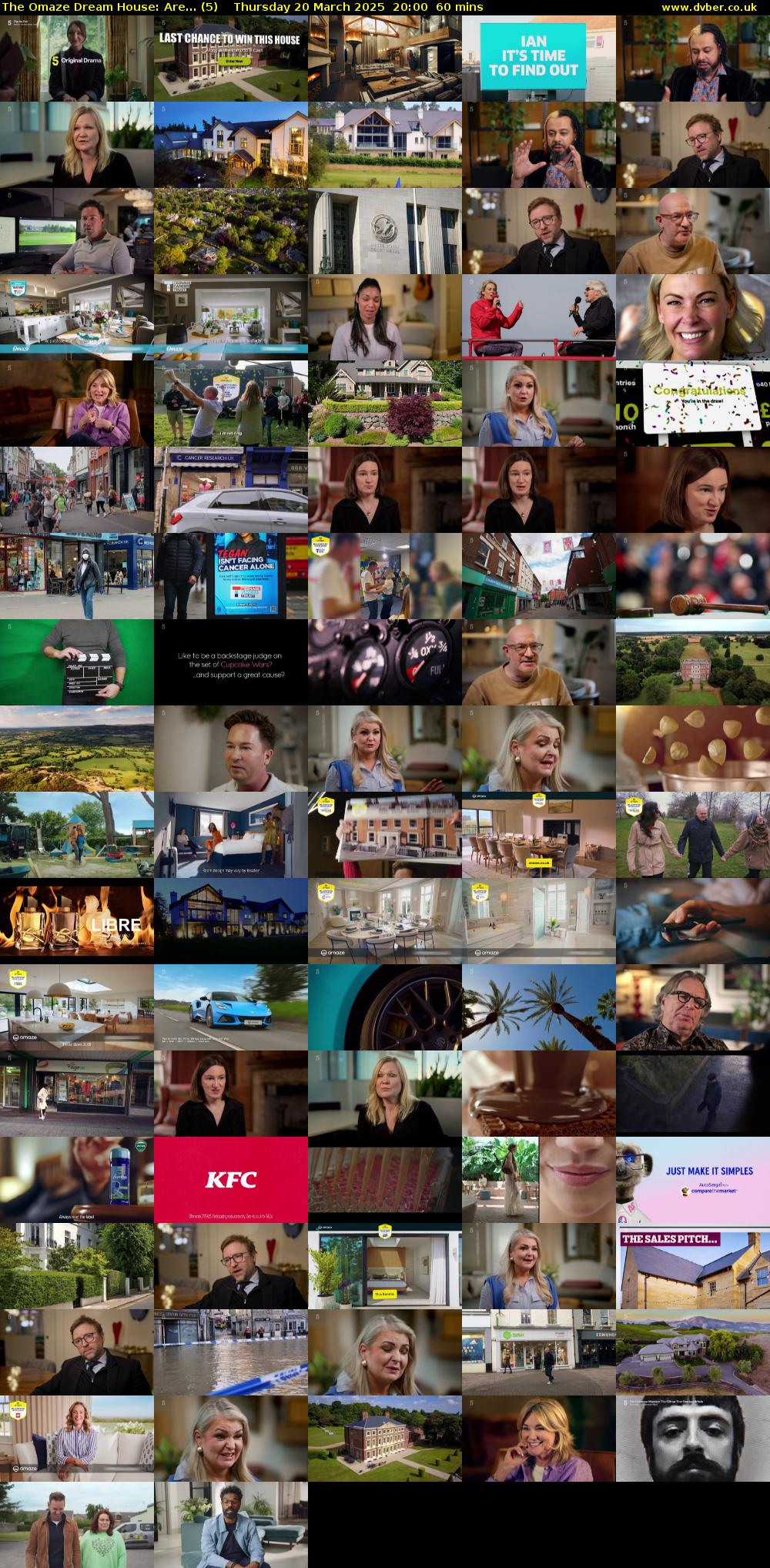 The Omaze Dream House: Are... (5) Thursday 20 March 2025 20:00 - 21:00