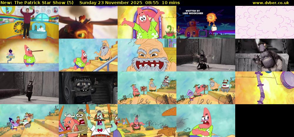 The Patrick Star Show (5) Sunday 23 November 2025 08:55 - 09:05