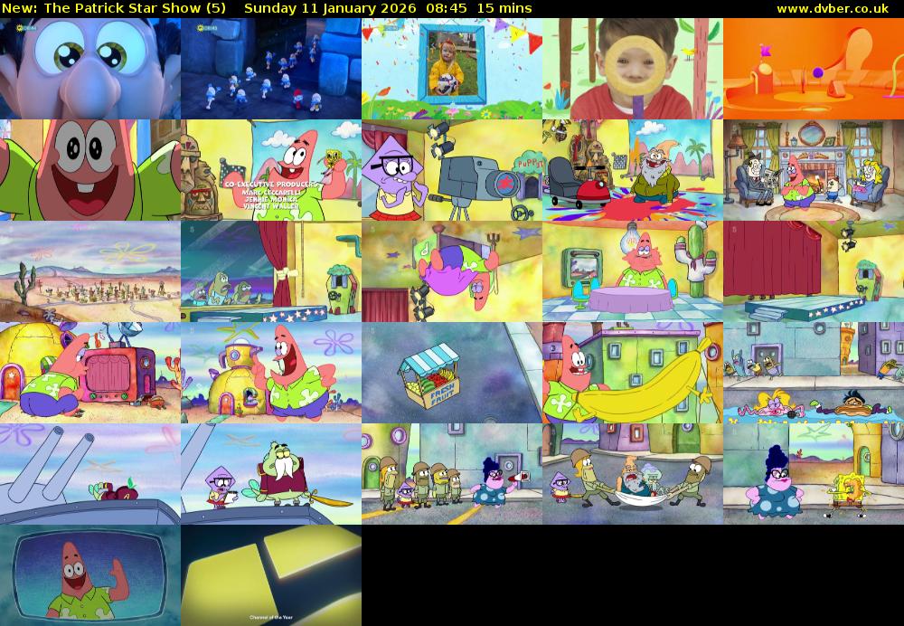 The Patrick Star Show (5) Sunday 11 January 2026 08:45 - 09:00