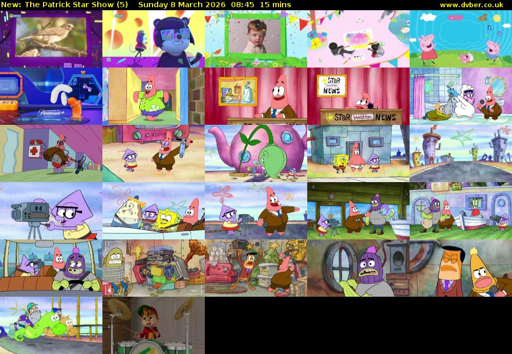 The Patrick Star Show (5) Sunday 8 March 2026 08:45 - 09:00