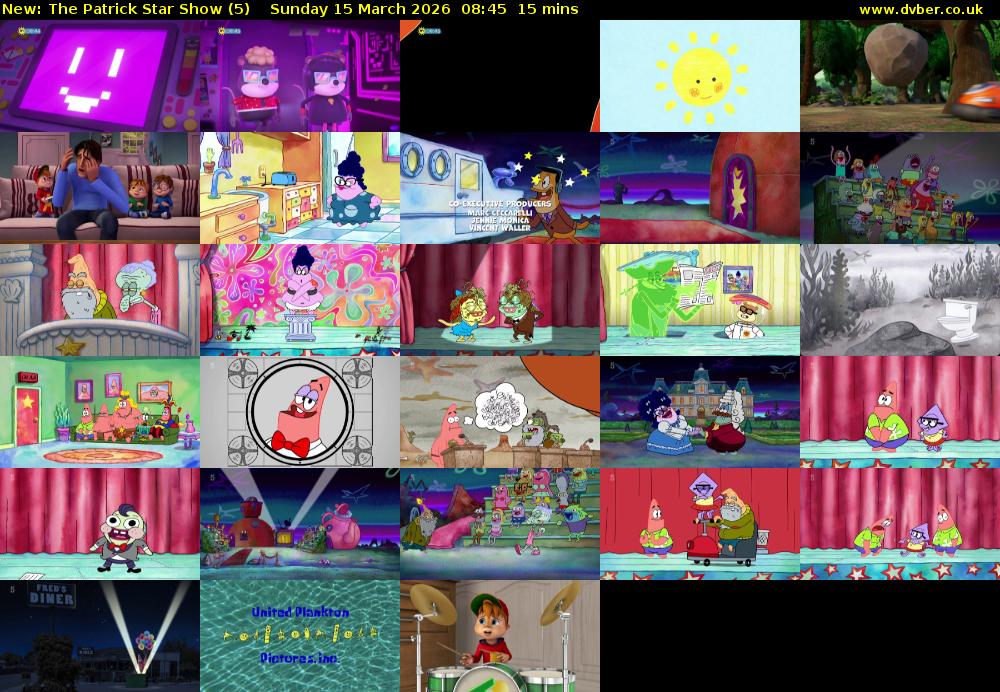 The Patrick Star Show (5) Sunday 15 March 2026 08:45 - 09:00