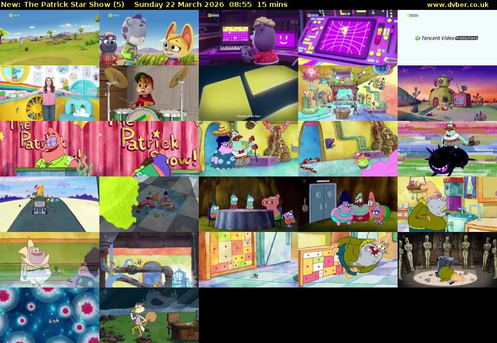 The Patrick Star Show (5) Sunday 22 March 2026 08:55 - 09:10