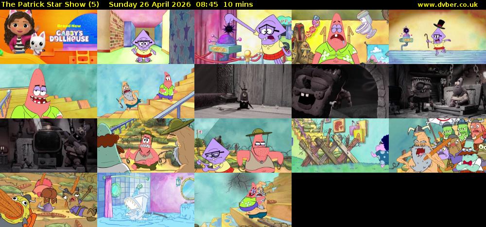 The Patrick Star Show (5) Sunday 26 April 2026 08:45 - 08:55