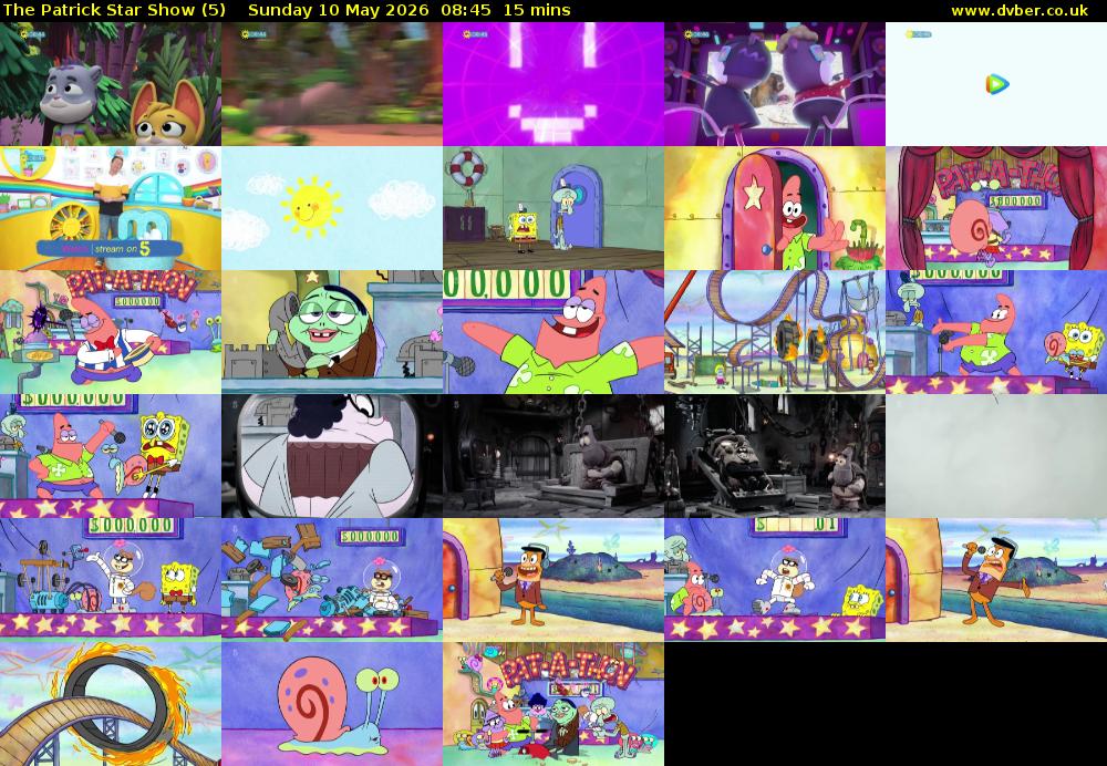 The Patrick Star Show (5) Sunday 10 May 2026 08:45 - 09:00
