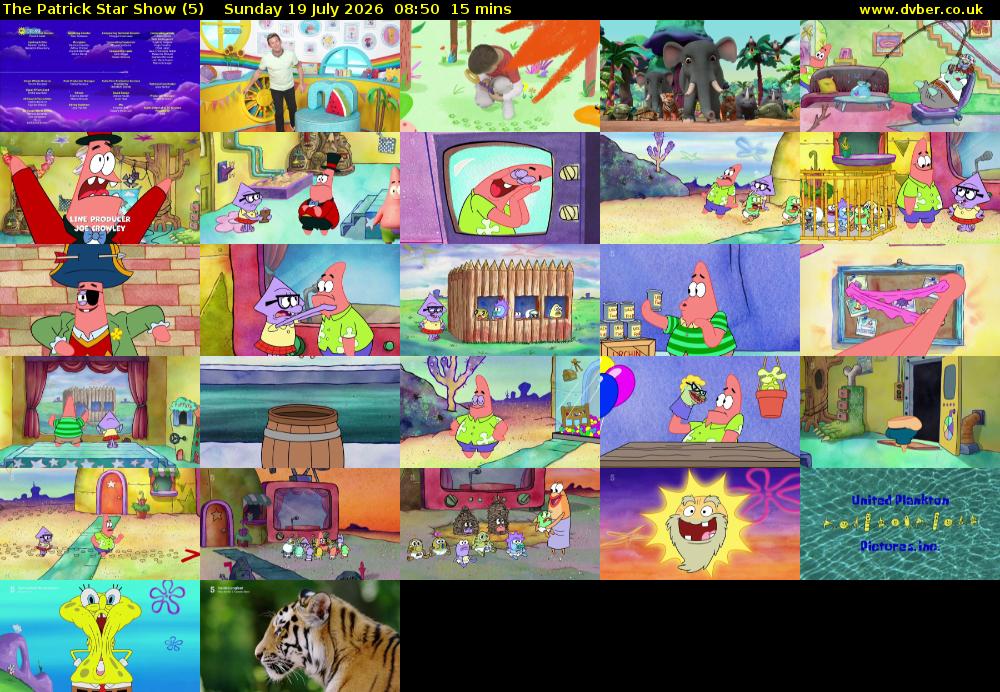 The Patrick Star Show (5) Sunday 19 July 2026 08:50 - 09:05