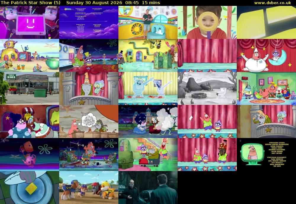 The Patrick Star Show (5) Sunday 30 August 2026 08:45 - 09:00