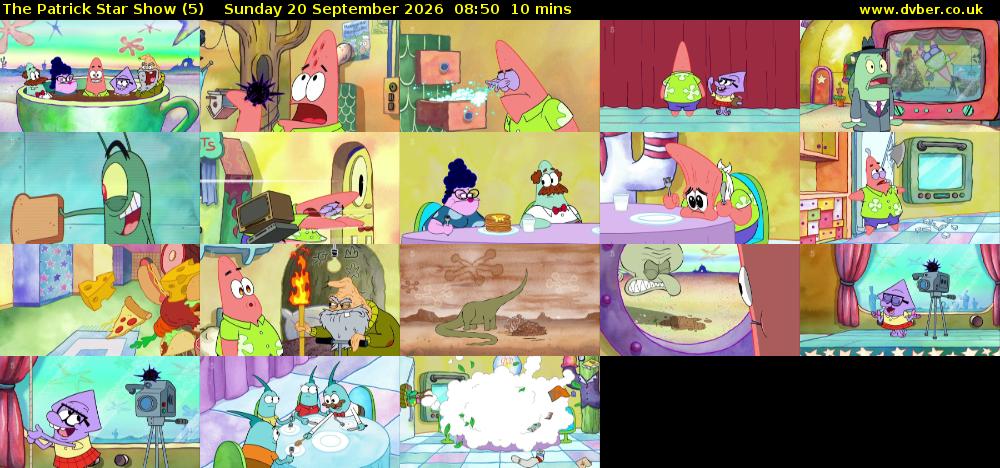 The Patrick Star Show (5) Sunday 20 September 2026 08:50 - 09:00