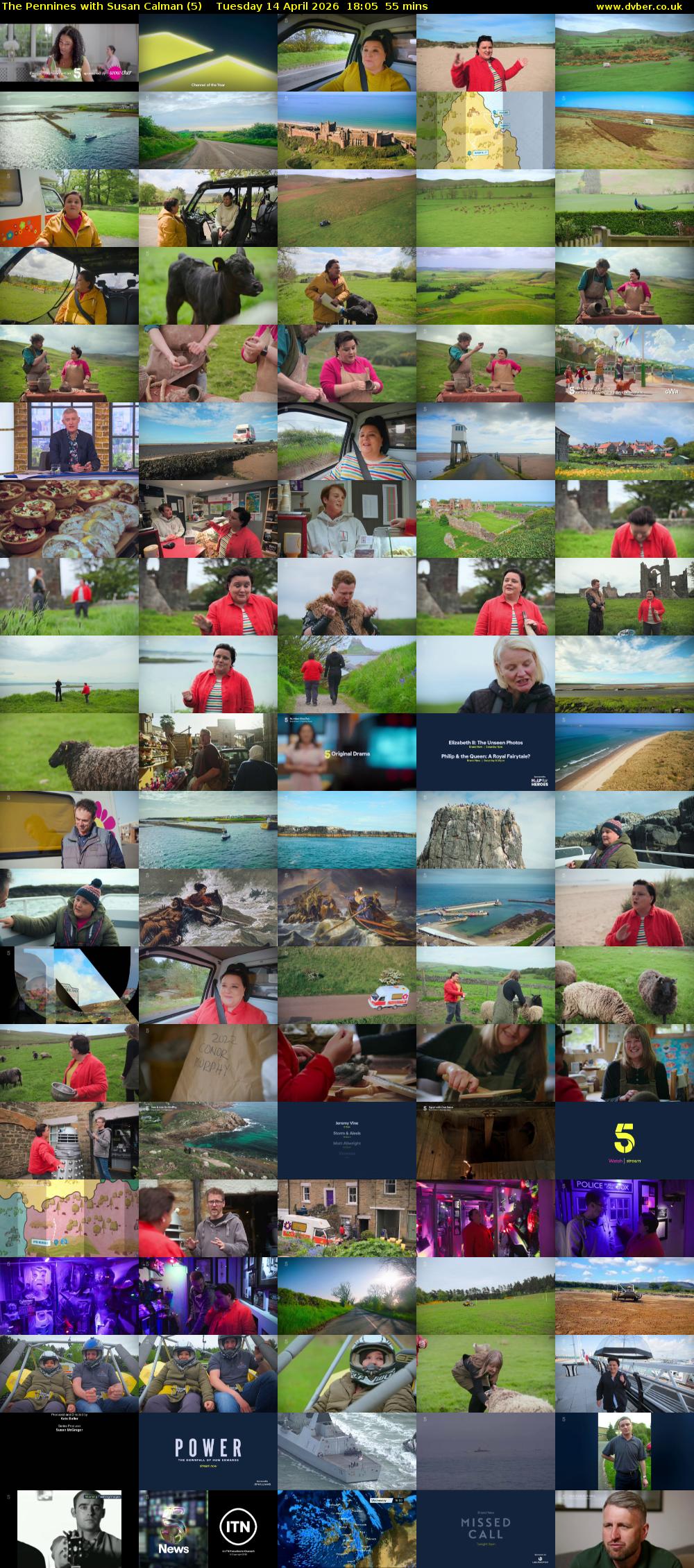 The Pennines with Susan Calman (5) Tuesday 14 April 2026 18:05 - 19:00