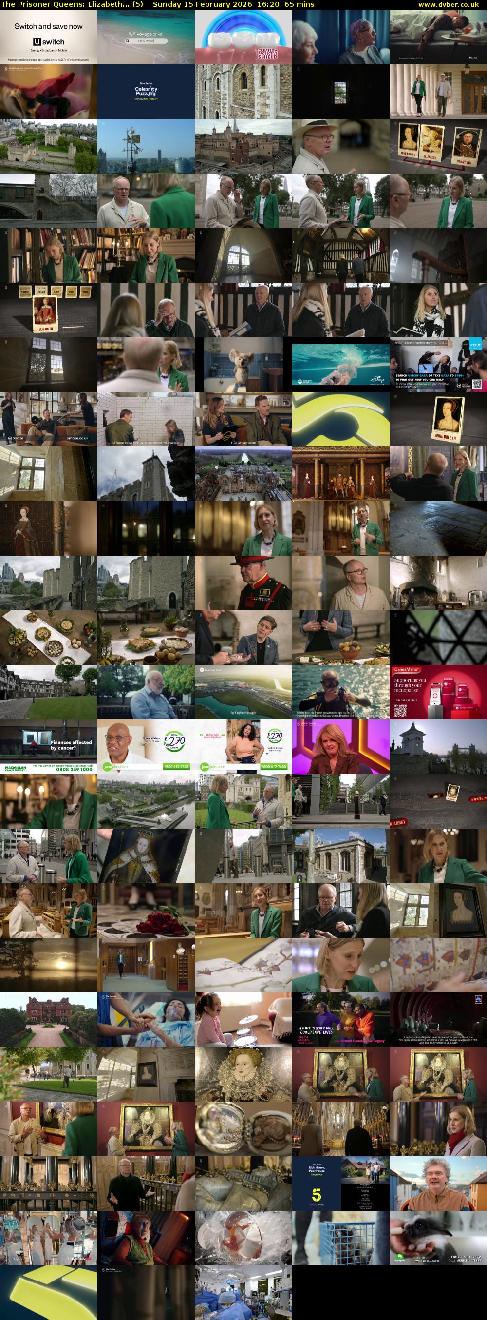 The Prisoner Queens: Elizabeth... (5) Sunday 15 February 2026 16:20 - 17:25