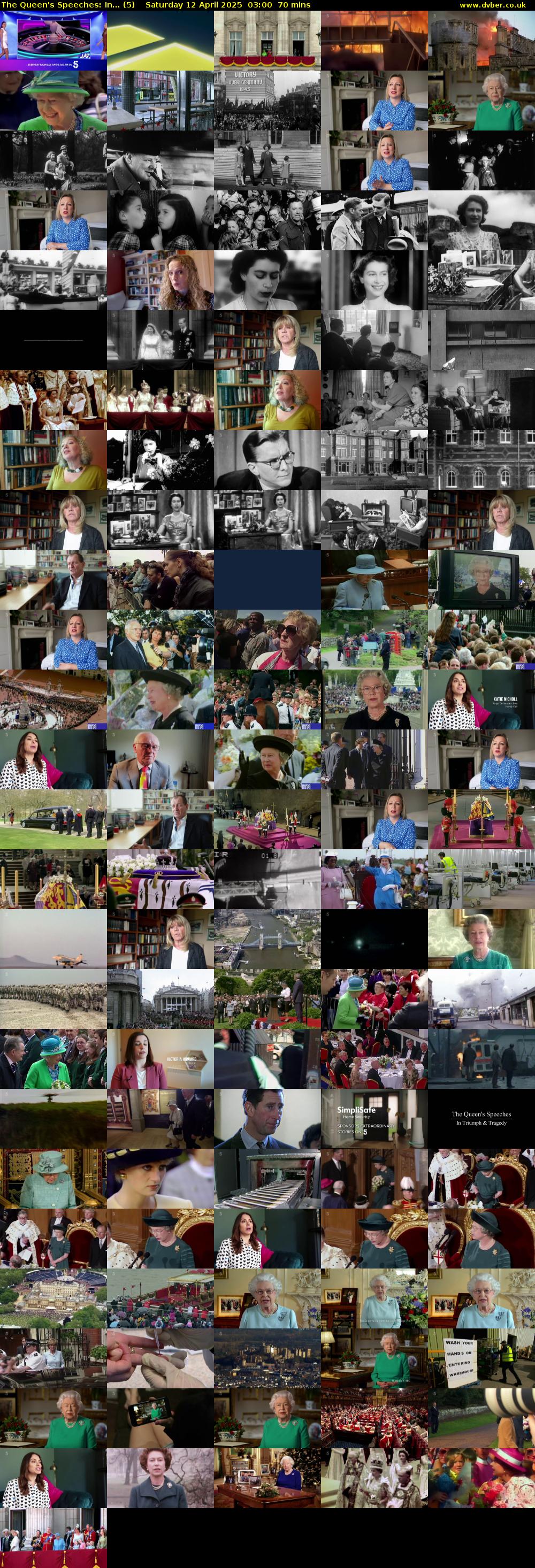 The Queen's Speeches: In... (5) Saturday 12 April 2025 03:00 - 04:10