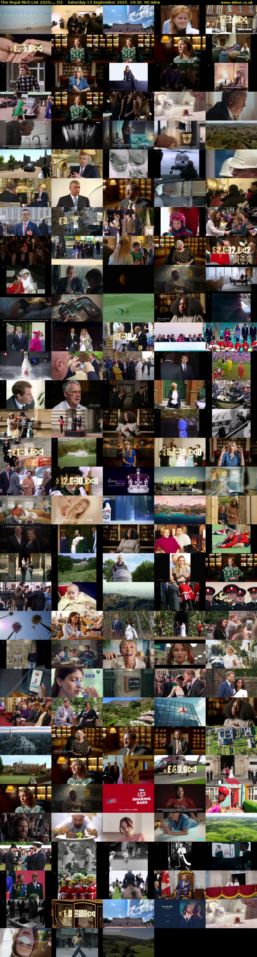 The Royal Rich List 2025:... (5) Saturday 13 September 2025 19:30 - 21:00
